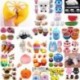 1PCS Rainbow Cake Gyűjtemény Reális Jumbo Squishy Squeeze Lassú emelkedő stresszcsökkentő gyerek szórakoztató játék