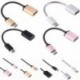 Ezüst USB C 3.1 C típusú férfi-USB női fém OTG adatszinkronizáló átalakító adapter kábel