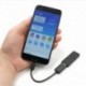 Ezüst USB C 3.1 C típusú férfi-USB női fém OTG adatszinkronizáló átalakító adapter kábel