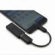 Ezüst USB C 3.1 C típusú férfi-USB női fém OTG adatszinkronizáló átalakító adapter kábel