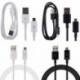 Fekete Samsung S3 S4 HTC LG Andriod Telefon 1M Micro USB adatszinkron töltő kábel kábel