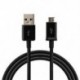 Fekete Samsung S3 S4 HTC LG Andriod Telefon 1M Micro USB adatszinkron töltő kábel kábel