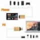 Fekete C típusú férfi és USB 3.0 nő OTG USB 3.1 adatszinkronizáló töltőadapter átalakító