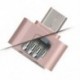 Rózsa arany Micro USB 2.0 női USB-hez 3.1 C típusú férfi átalakító USB-C OTG adapter Új