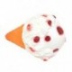 Soft White Cone Squishy szuper lassú emelkedő illatos fagylalt játék kenyér gyerek ajándék