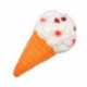 Soft White Cone Squishy szuper lassú emelkedő illatos fagylalt játék kenyér gyerek ajándék