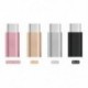 Metal-Fekete 1x-C típusú 3,5 mm-es Jack fülhallgató USB C fejhallgató audió adapter Huawei Xiaomi számára
