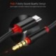 Arany C-típusú 3,5 mm-es audio Aux-kábel, 3,5 mm-es alumínium férfi USB-C 3,5 mm-es sztereó sztereó
