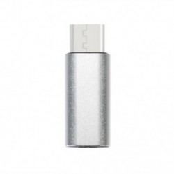 Metal-Ezüst C-típusú 3,5 mm-es jack fülhallgató USB C fejhallgató audioadapter Új
