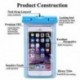 fehér Vízálló víz alatti világító tok száraz zsák tok iPhone okostelefonokhoz