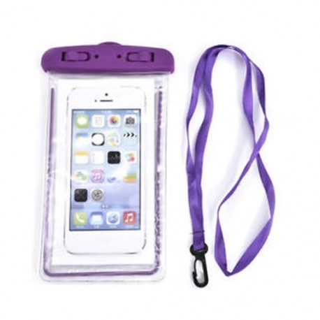Lila Víz alatti világító tok Vízálló száraz táska tok iPhone okostelefonokhoz
