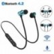 1 * Kék Mágneses fülhallgató-fülhallgató vezeték nélküli Bluetooth fülhallgató nyakpánt fejhallgató