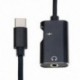 Arany 2in1 C típusú férfi 3,5 mm-es női audioadapter átalakító kábel C típusú AUX kábel