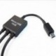 Samsung 3 in 1 Dual Micro USB 2.0 fogadó OTG Hub hím - női adapter kábel
