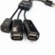 Samsung 3 in 1 Dual Micro USB 2.0 fogadó OTG Hub hím - női adapter kábel