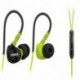 Zöld Vízálló fülhallgatók fülfülkékben HIFI Sport fejhallgató Bass fejhallgató   mikrofon