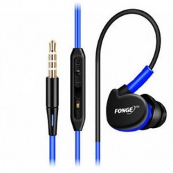 Kék Vízálló fülhallgató fülhallgató fülhallgatóval HIFI Sport fejhallgató basszus mikrofonnal