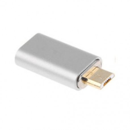 Ezüst Mágneses adapter Micro USB töltő kábel adat töltő Android Samsung ÚJ