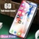 Az Iphone XS-hez 6D íves teljes fedettségű edzett üveg képernyővédő készülék iPhone X / XR / XS MAX számára