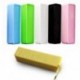 Rózsaszín Hordozható 2600mAh USB külső tápegység 18650 akkumulátor töltő mobiltelefonhoz