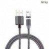 Szürke (C típus) Samsung C-típusú és Android fonott mágneses villámláshoz   USB töltőkábelhez