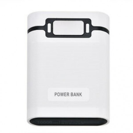* 2 Fehér 4 slot 5V 2A USB 4X 18650 Power Bank tok készlet töltő DIY doboz mobiltelefonhoz