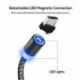 Piros (Android) Fonott mágneses villám   USB töltő Samsung Android és C típusú töltőkábelekhez