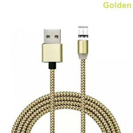 Arany (Android) Fonott mágneses villám   USB töltő Samsung Android és C típusú töltőkábelekhez