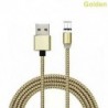 Arany (Android) Fonott mágneses villám   USB töltő Samsung Android és C típusú töltőkábelekhez