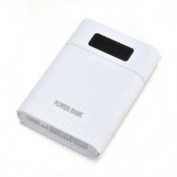* 3 White 4 Slot 5V 18650 Akkumulátor DIY Power Bank töltő Shell töltő tok 5600mAh / 10000mAh