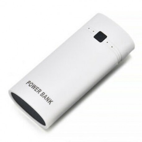 * 1 Fehér 2 slot Töltés Tápfeszültség Bank Shell Zseblámpa Töltődoboz Fit 18650 Akkumulátor USB kimenet 5V
