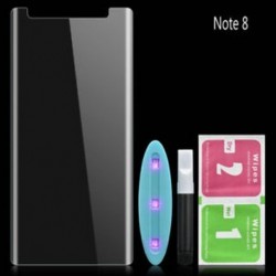 Samsung Galaxy Note 8 esetén Samsung Galaxy S8 S9 edzett üveg 3D íves Nano folyadék képernyővédő