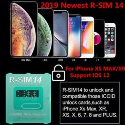 2019 RSIM 14 R-SIM Nano Unlock kártya alkalmas iPhone Xs / X / 8/7/6 / 6s 4G iOS 12-hez