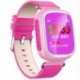 Rózsaszín 1db Anti-Lost Kids Biztonságos GPS Tracker SOS Call Smart Watch csukló Android IOS
