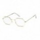 Rózsaszín Vintage retro hatszög tér napszemüveg tükrözött fém keret szemüveg férfi nők