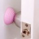 Rózsaszín 2PCS öntapadós gumi fali védőburkolat Pad DoorKnob fogantyú lökhárító zár
