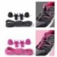 Fekete-fehér 1Pair Elasztikus No-Tie Locking cipőfűző cipőfűző cipő csatokkal sportcipő számára