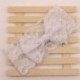 Rózsaszín 7PCS Baby Girls Kids csipke íj fejpánt Hairband Stretch Head Band kiegészítők