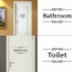 * 9 WC-ülés WC fali matrica Vinyl Art levehető fürdőszoba falfestmény otthon DIY dekoráció