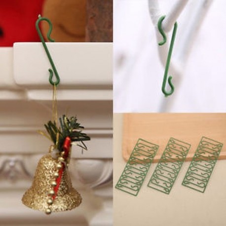 10 db 100db karácsonyfa DIY lógó horog Xmas fa medál otthon díszek dekoráció