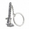 * 43 Movable Vernier Caliper Kreatív fém ötvözet kulcstartó autó kulcstartó Unisex kulcstartó kompass kulcstartó
