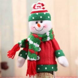 * 1 Hóember Karácsonyi Santa Pants Candy táskák Bor harisnya üveg ajándék táska Xmas dekoráció