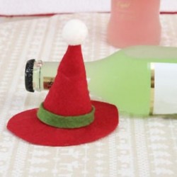 * 5 Mini Hat Karácsonyi Santa Pants Candy táskák Bor harisnya üveg ajándék táska Xmas dekoráció