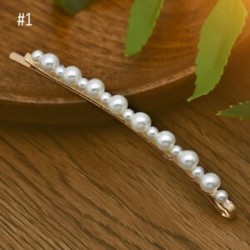 1 * Arany   Pearl Divat Női Lányok Bling Fejfedők Crystal Strasszos Haj klip hajú Barrette
