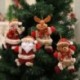 C Karácsonyi díszek Mikulás hóember rénszarvas játék baba Hang dekoráció ajándék