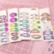 * 5 6Pcs (ananász   görögdinnye   ... 6Pcs lányok gyümölcs haj klipek Snaps hajcsavar Baby Mini Barrettes haj