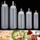 350ml-12oz 8-24oz Műanyag tiszta Squeeze palackízesítő adagoló Ketchup mustármártással