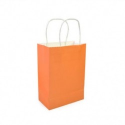 narancs Újrahasznosítható 10 színben féltáskák papír Kraft ajándéktáska fogantyúval