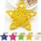 Arany 5Pcs / Set 6CM Rattan Csillagdísz Díszek DIY Karácsony / Születésnap &amp  Home Deor