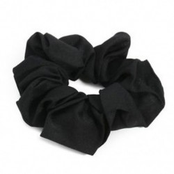 Fekete Lady Elastic Hair Scrunchies gyűrű Tiszta szín Bobble sport tánc Scrunchie Új